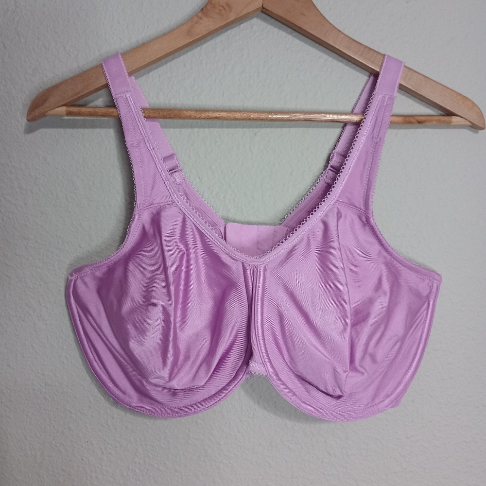 Wacoal Basic Beauty Full Figure Seamless Underwire Bra In Lilac